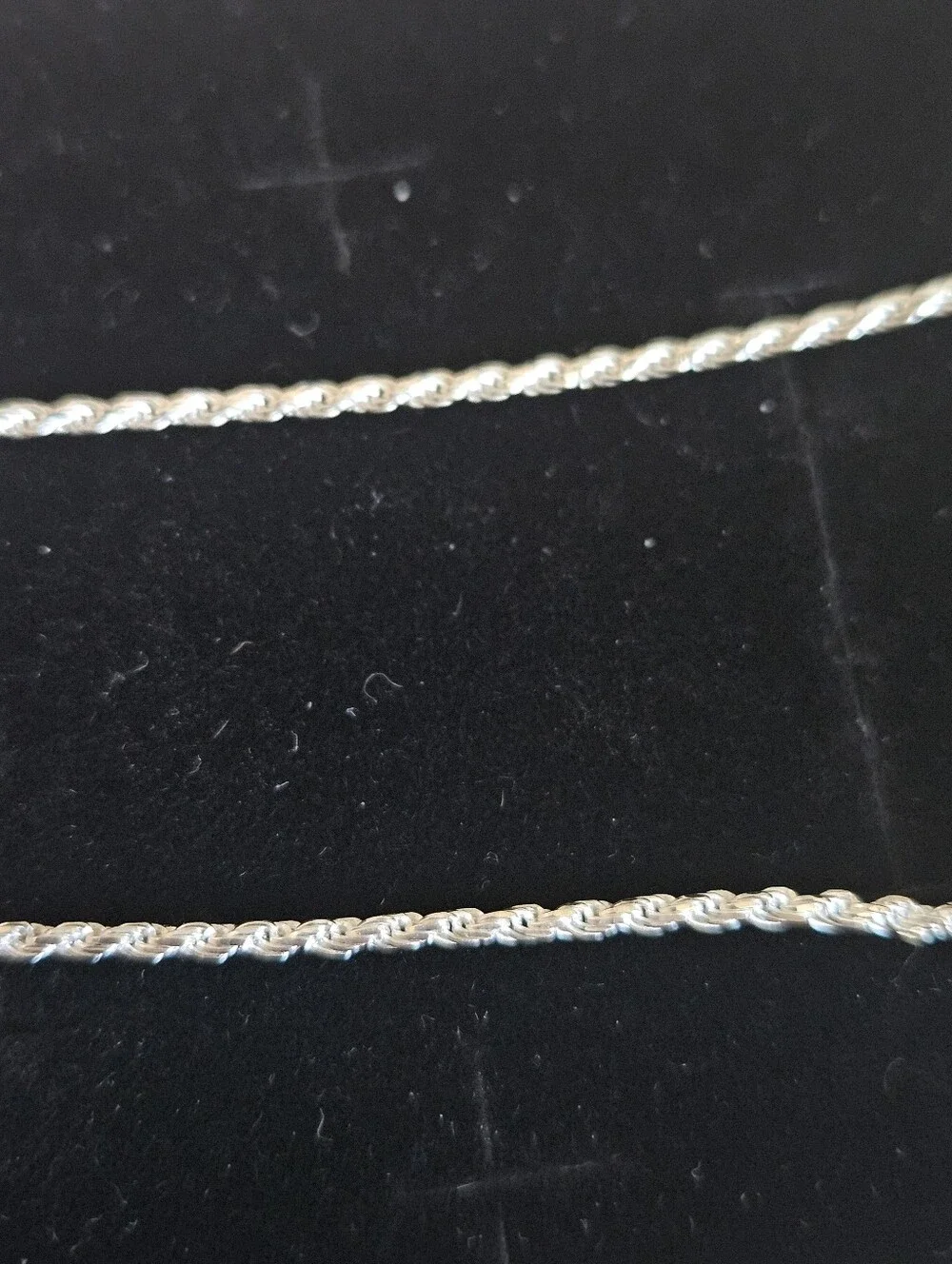 925 Italian Sterling Silver Twisted Rope Chain Necklace